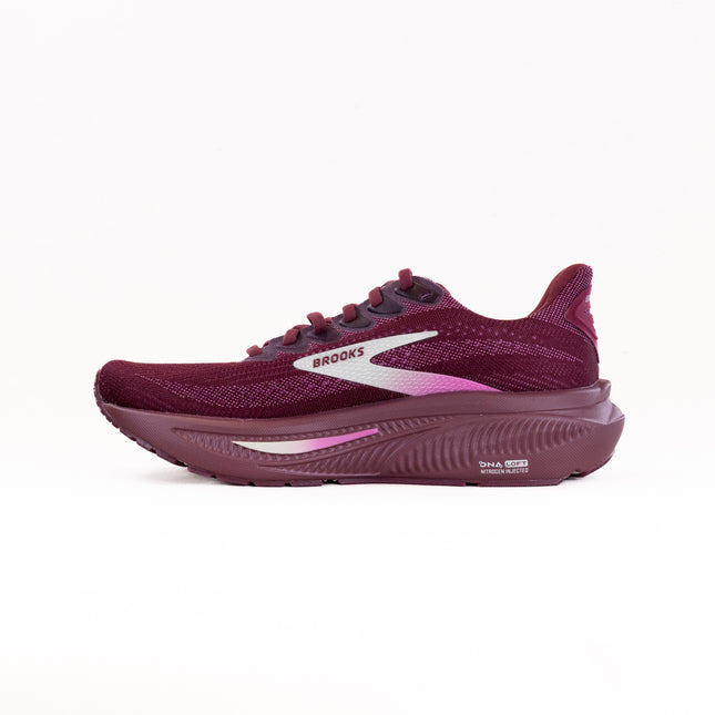 Brooks Ghost 17 (Women’s) - Burgundy/Pink/Green