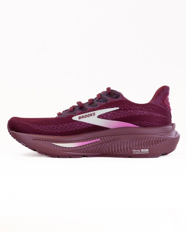 Brooks Ghost 17 (Women’s) - Burgundy/Pink/Green