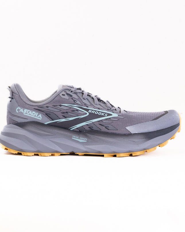 Brooks Cascadia 19 (Men's) - Alloy/Ebony/Orange