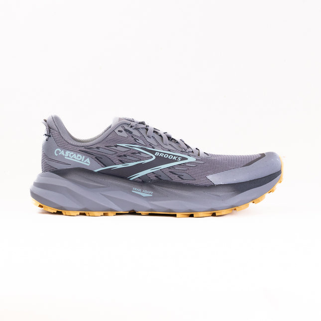 Brooks Cascadia 19 (Men's) - Alloy/Ebony/Orange