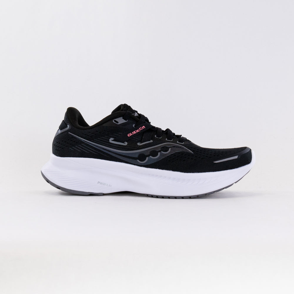 Saucony Guide 16 Wide (Women's) - Black/White