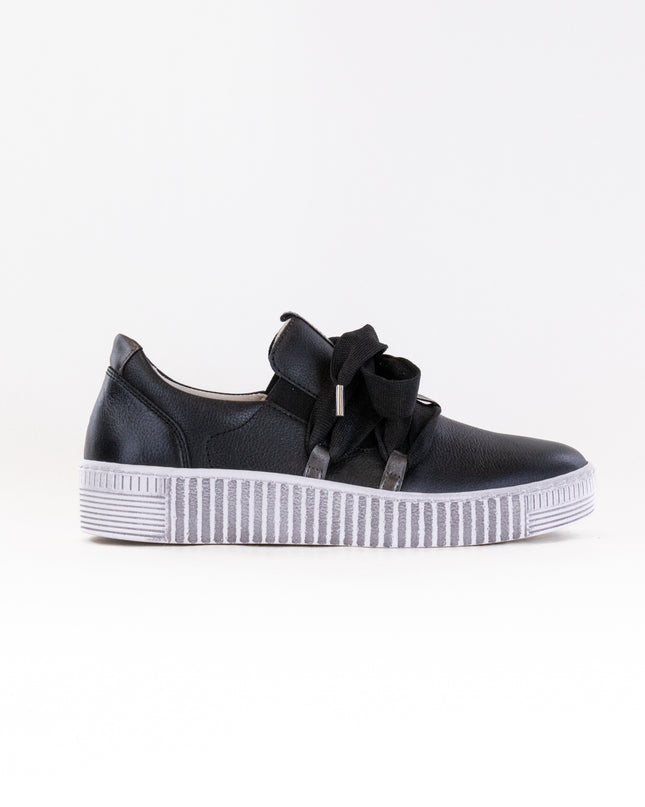 Gabor 53.333 Sneaker (Women's) - Black Leather