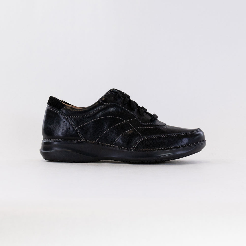 Clarks Appley Tie (Women's) - Black Leather