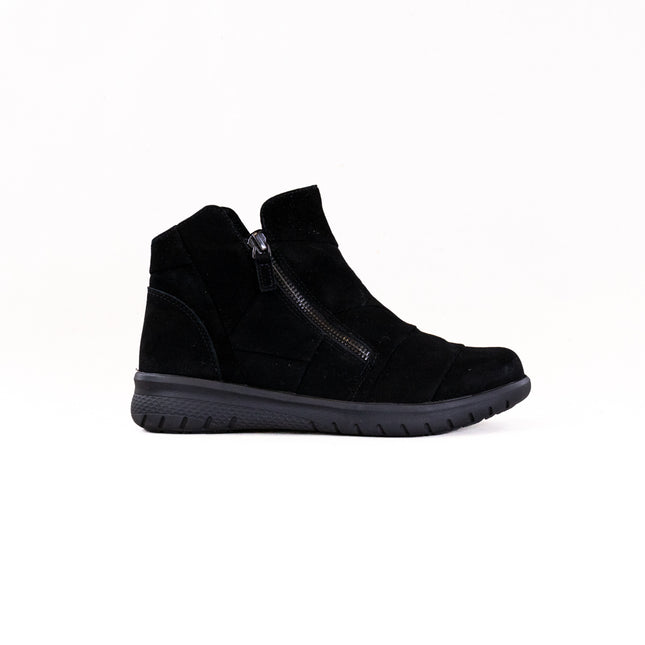 Ziera Sisley (Women's) - Black Water Resistant Suede