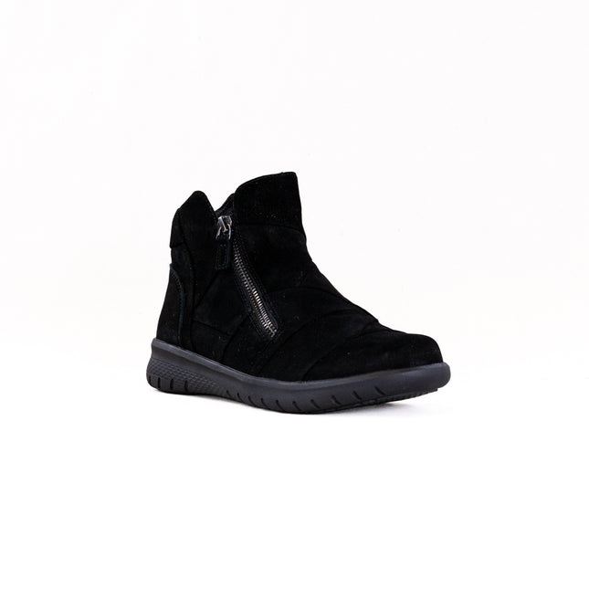 Ziera Sisley (Women's) - Black Water Resistant Suede