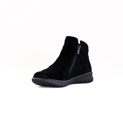 Ziera Sisley (Women's) - Black Water Resistant Suede