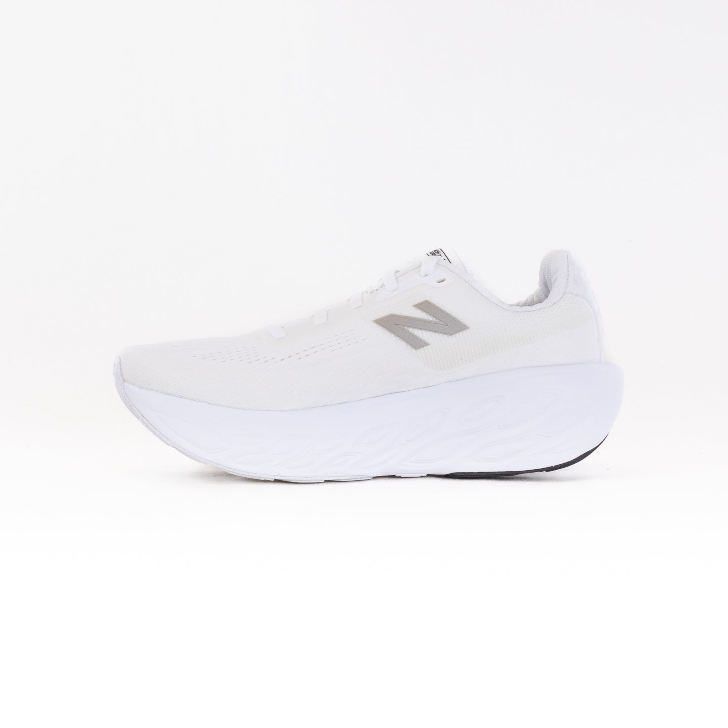 New Balance 1080V14 (Women's) - White with Light Gold Metallic and Sea Salt