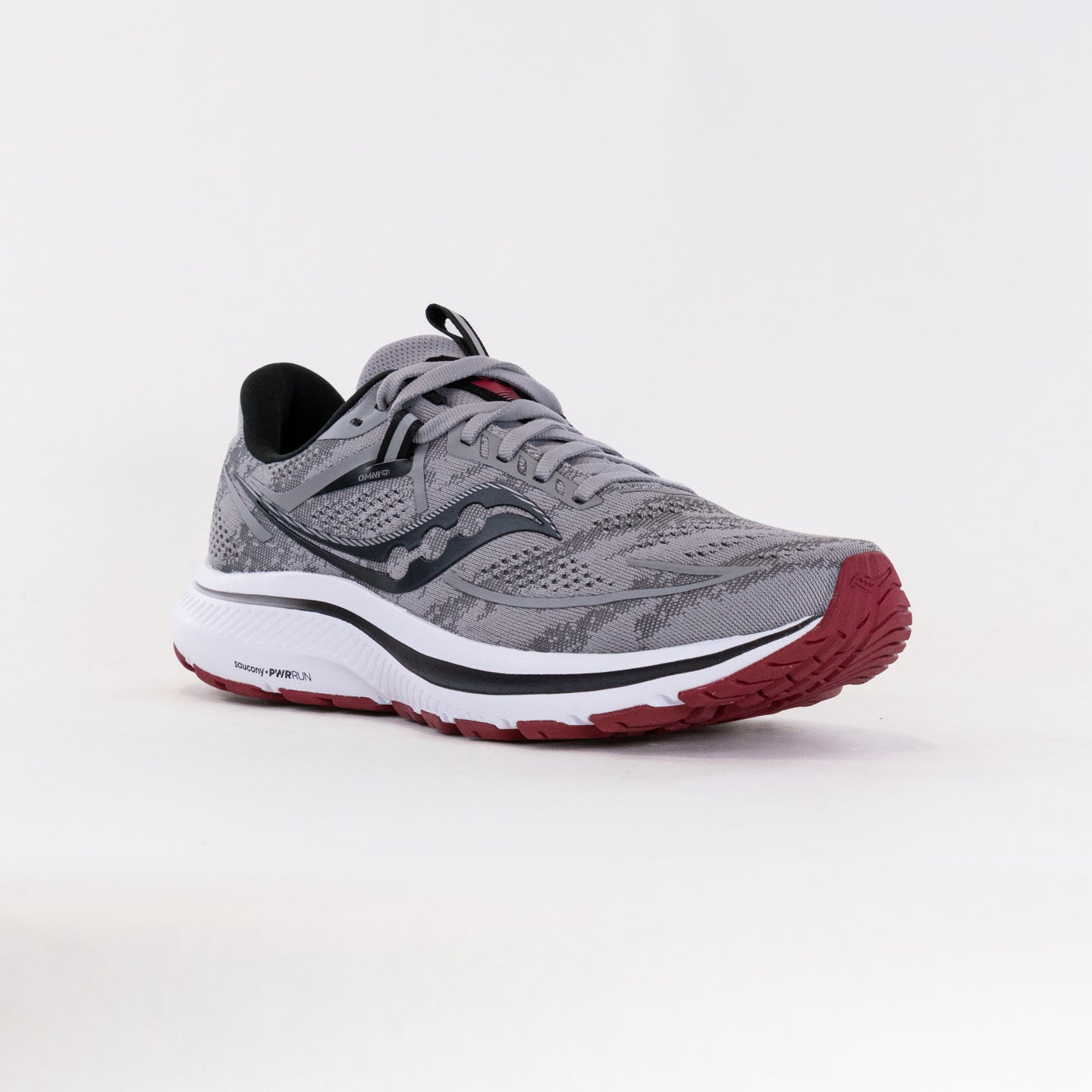 Saucony Omni 21 (Men's) - Alloy/Garnet