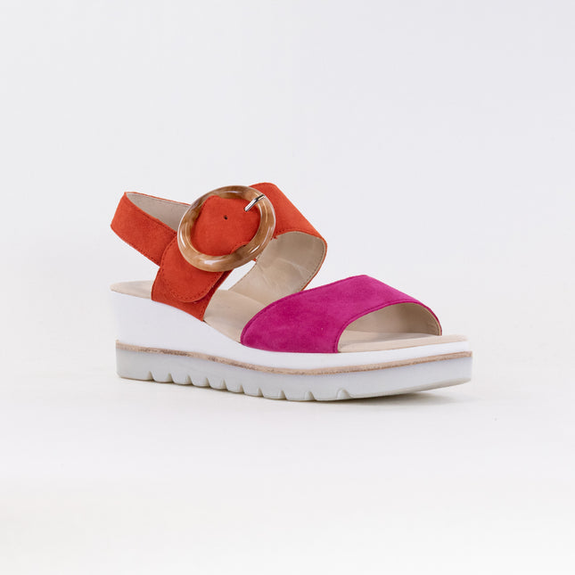 Gabor 44.645.13 Sandal (Women's) - Pink/Pumpkin