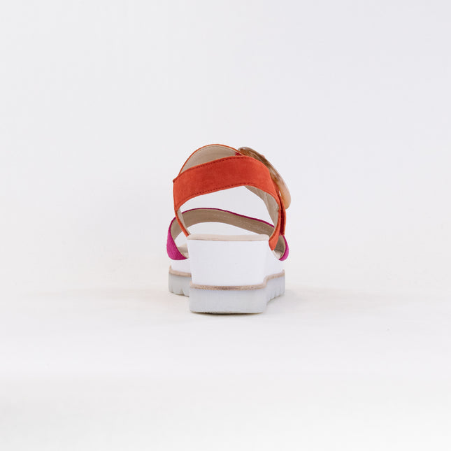 Gabor 44.645.13 Sandal (Women's) - Pink/Pumpkin