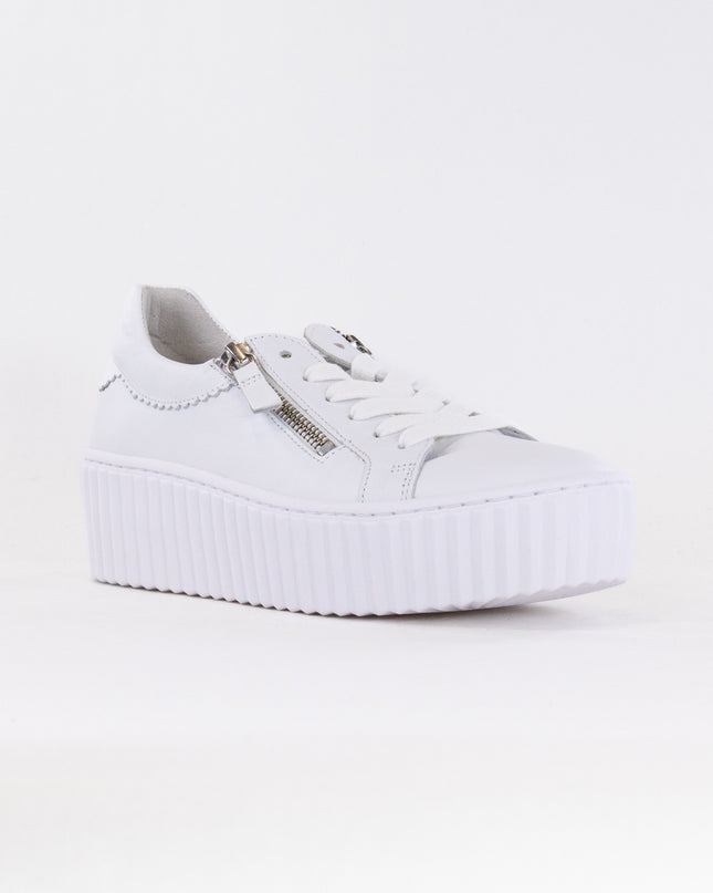 Gabor 43.200.21 Platform Sneaker (Women's) - White/Ice