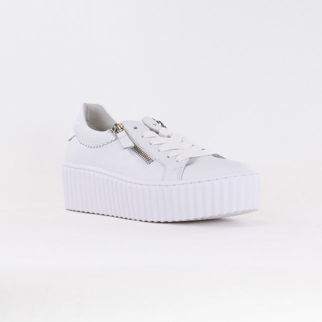 Gabor 43.200.21 Platform Sneaker (Women's) - White/Ice