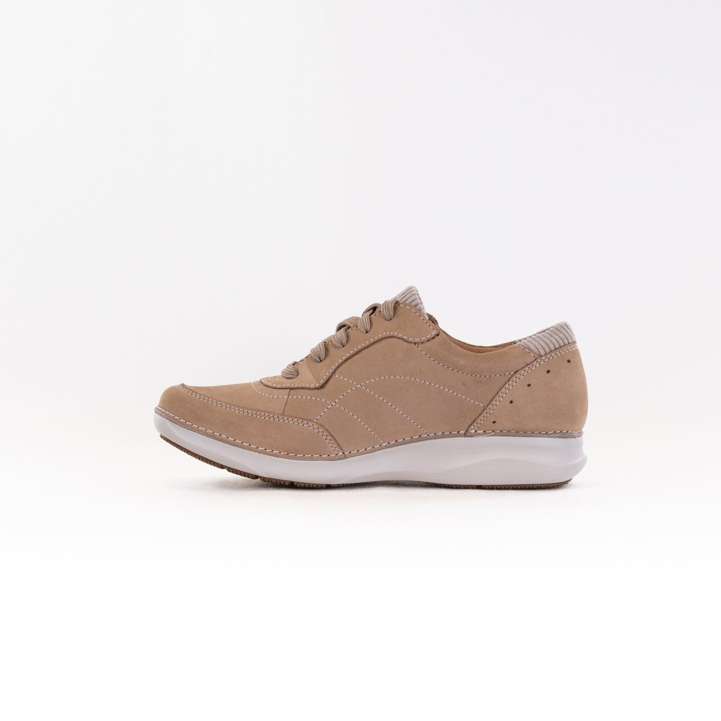 Clarks Appley Tie (Women's) - Sand Nubuck