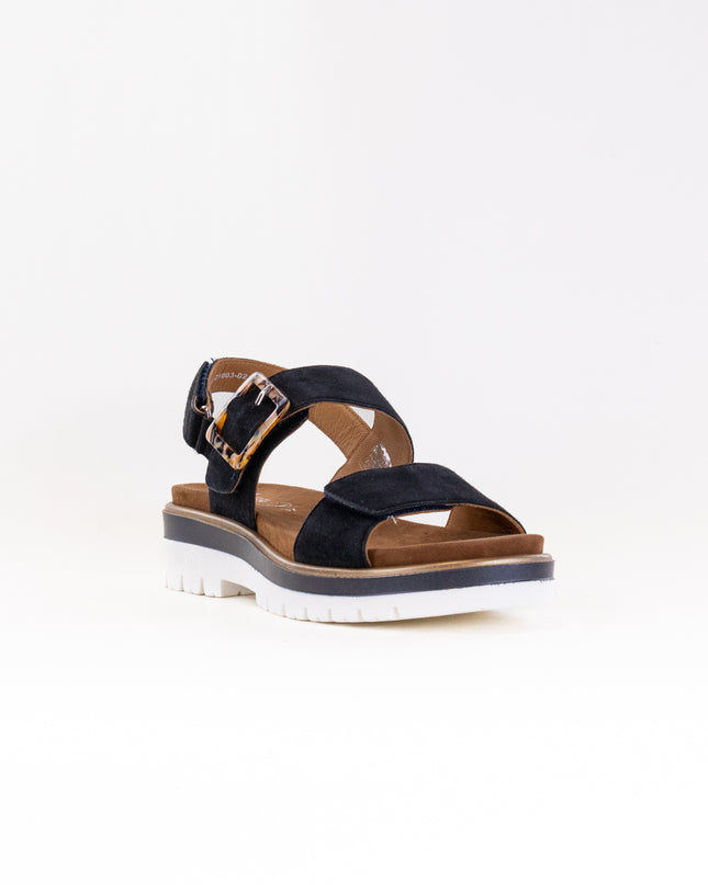 Ara Marbella Women's Triple Adjustable Sandal (Women's) - Navy Kid Suede