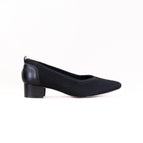 6 / NARROW / BLACK KNIT BLACK LEATHER