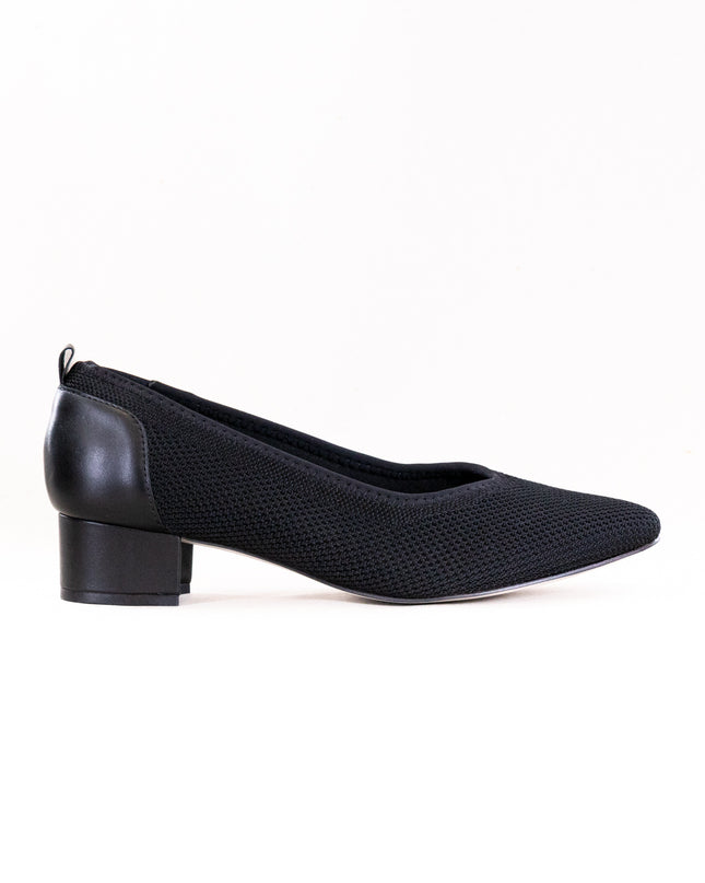 Ros Hommerson Hester (Women's) - Black Knit Black Leather