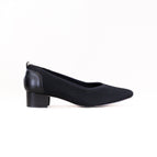 6 / NARROW / BLACK KNIT BLACK LEATHER