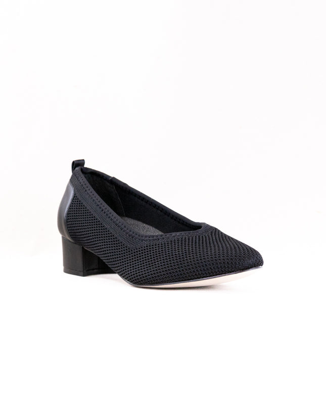 Ros Hommerson Hester (Women's) - Black Knit Black Leather