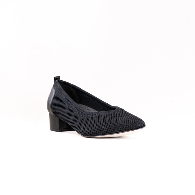 Ros Hommerson Hester (Women's) - Black Knit Black Leather