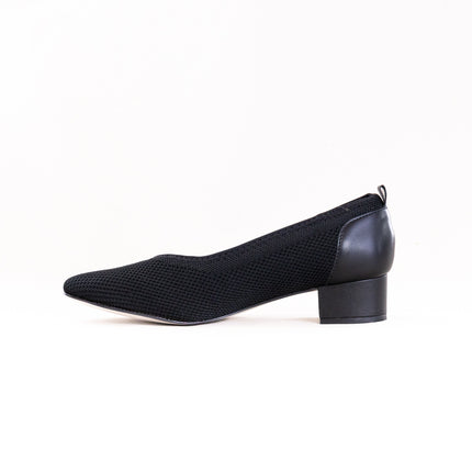 Ros Hommerson Hester (Women's) - Black Knit Black Leather