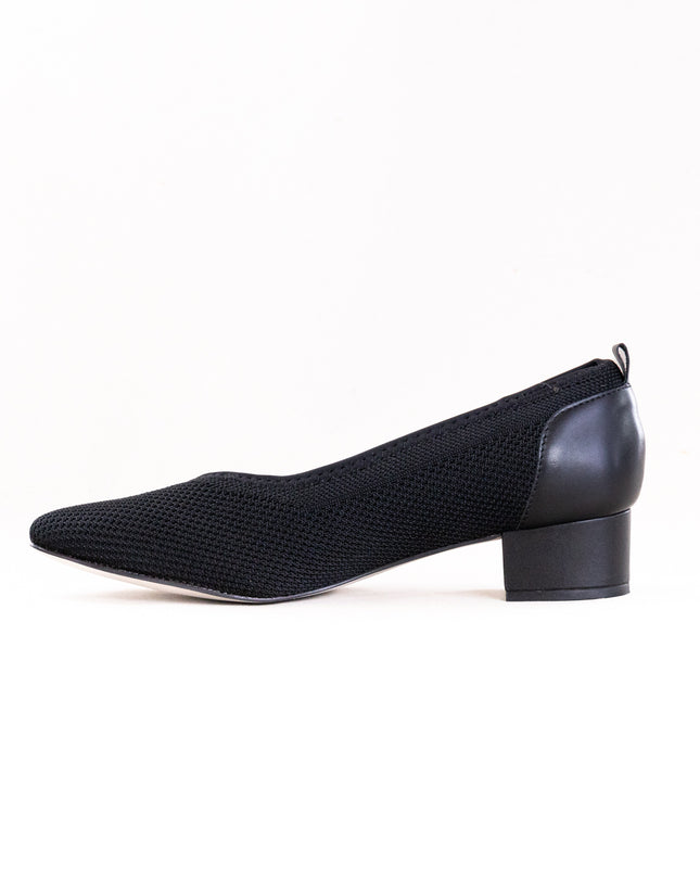 Ros Hommerson Hester (Women's) - Black Knit Black Leather
