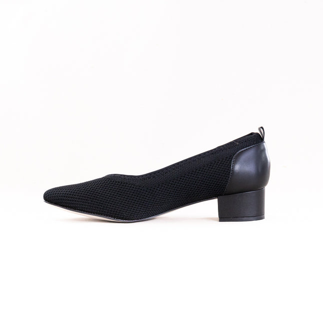 Ros Hommerson Hester (Women's) - Black Knit Black Leather