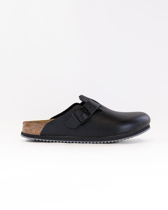 Birkenstock Boston Super Grip (Unisex) - Black