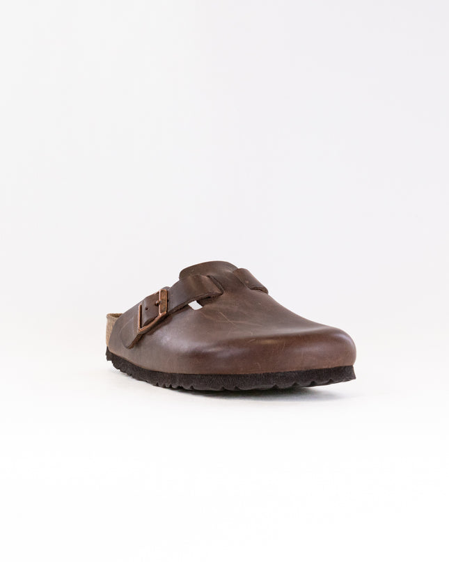 Birkenstock Boston Soft Footbed (Unisex) - Habana Oiled Leather