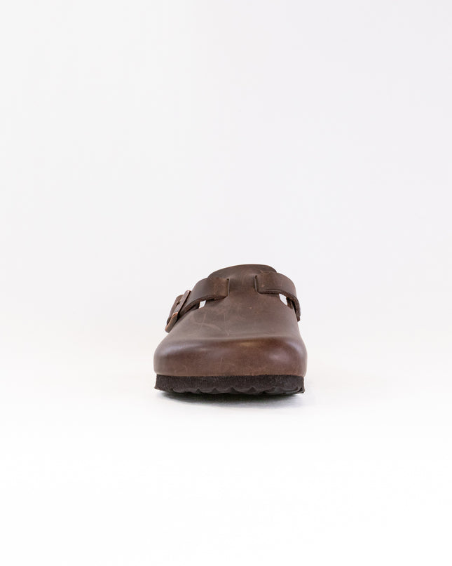 Birkenstock Boston Soft Footbed (Unisex) - Habana Oiled Leather