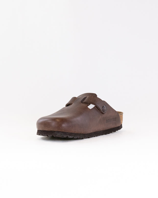 Birkenstock Boston Soft Footbed (Unisex) - Habana Oiled Leather