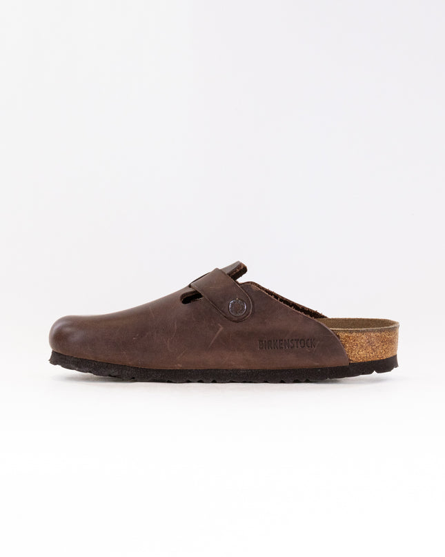 Birkenstock Boston Soft Footbed (Unisex) - Habana Oiled Leather