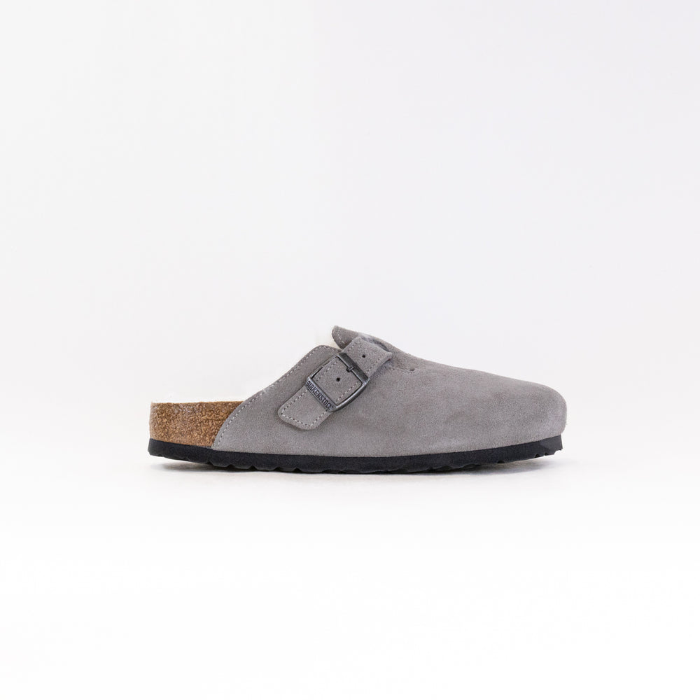 Birkenstock Boston Shearling Narrow (Women's) - Stone Coin