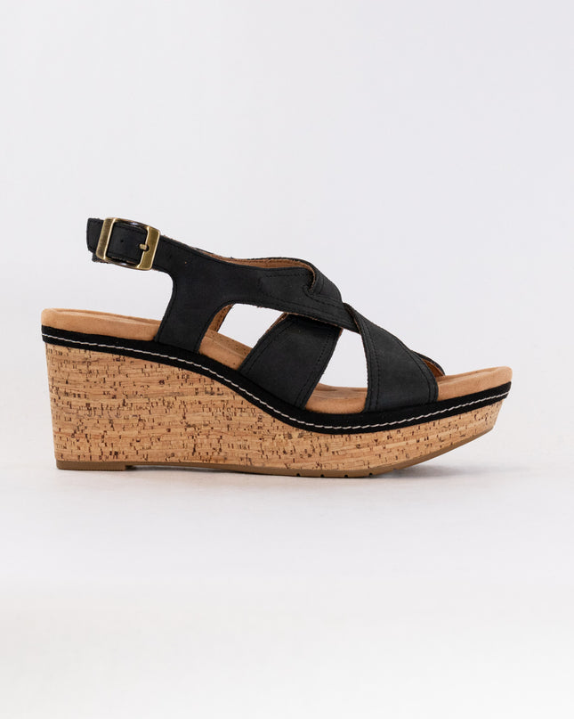 Clarks Elleri Rae (Women's) - Black Nubuck