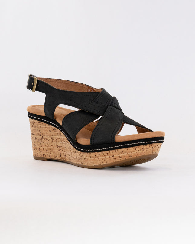 Clarks Elleri Rae (Women's) - Black Nubuck
