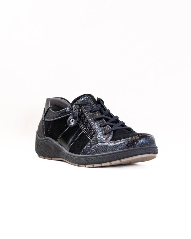 Suave Porto Lace Up (Women's) - Black/Black/Black
