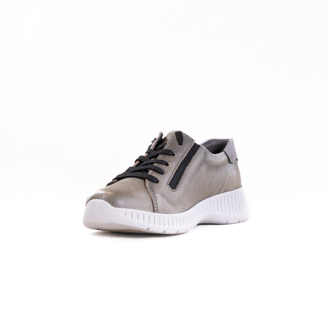 Suave Geneve Lace Up (Women's) - Barrel/Silvery