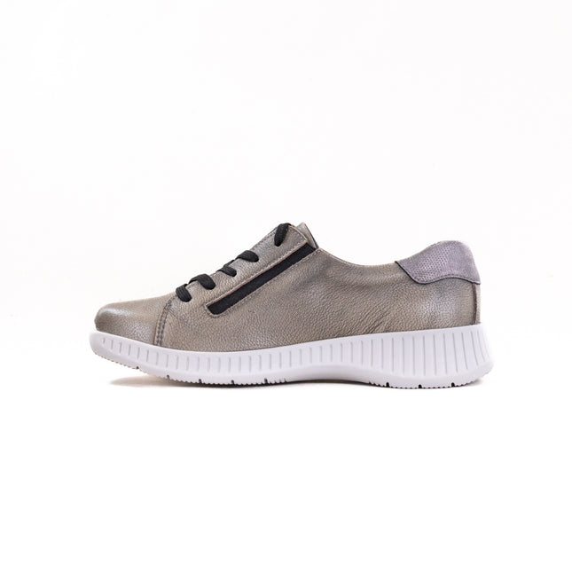 Suave Geneve Lace Up (Women's) - Barrel/Silvery