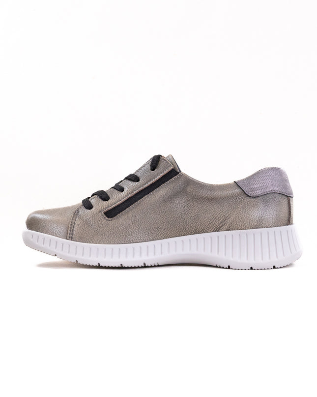 Suave Geneve Lace Up (Women's) - Barrel/Silvery