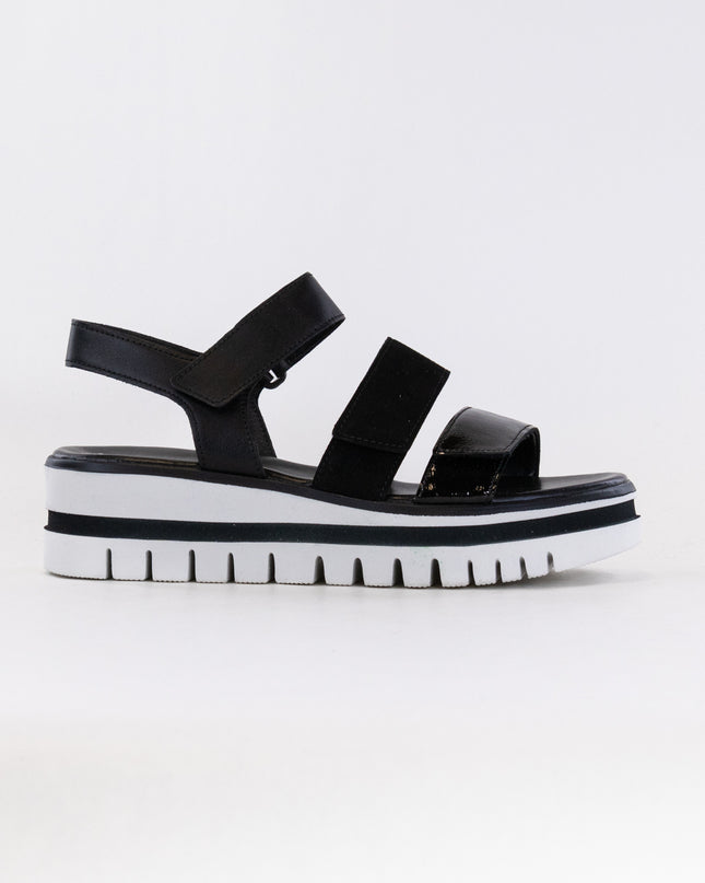 Gabor 44.620.27 Three Strap Sandal (Women's) - Black