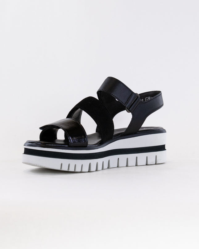 Gabor 44.620.27 Three Strap Sandal (Women's) - Black