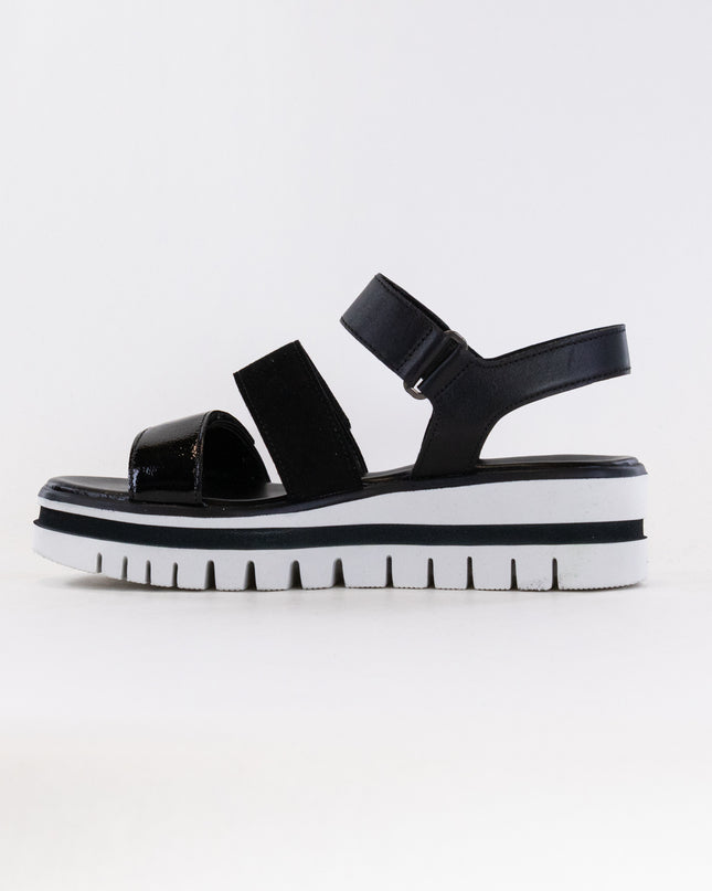 Gabor 44.620.27 Three Strap Sandal (Women's) - Black