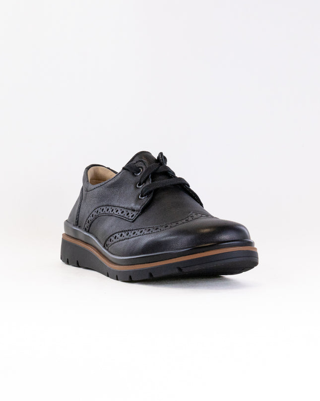 Fidelio Brogue 505102 (Women's) - Black Leather