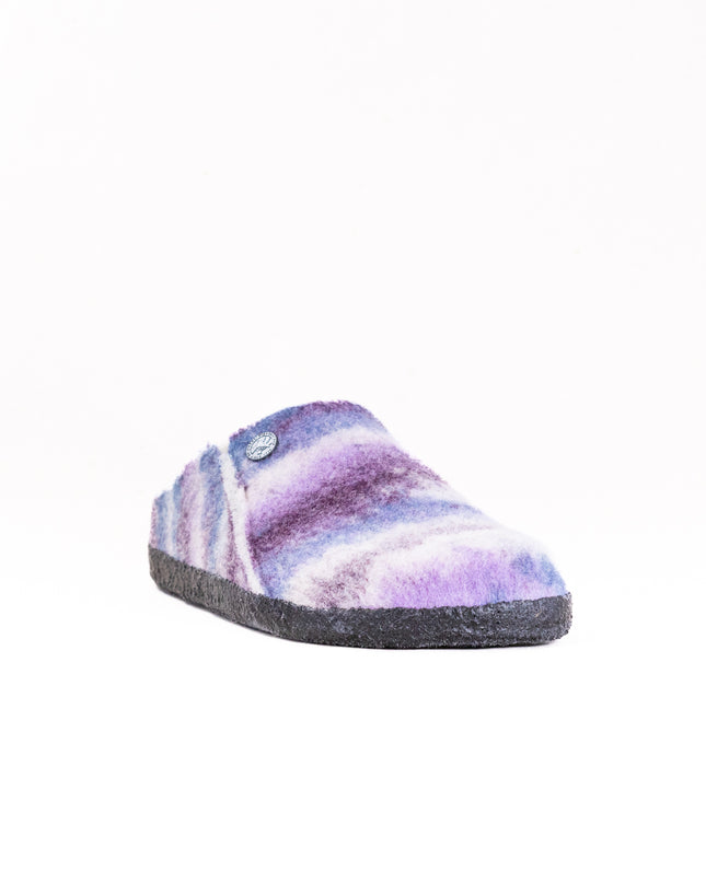 Birkenstock Zermatt Shearling (Women's) - Dyed Stripes Mauve