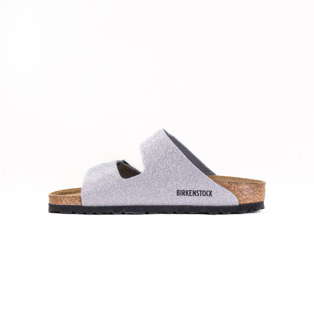 Birkenstock Arizona (Unisex) - Shiny Glitter Silver