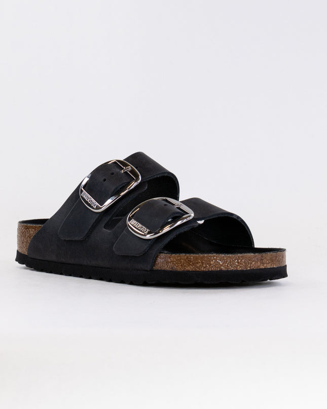 Birkenstock Arizona Big Buckle (Women's) - Black Leather