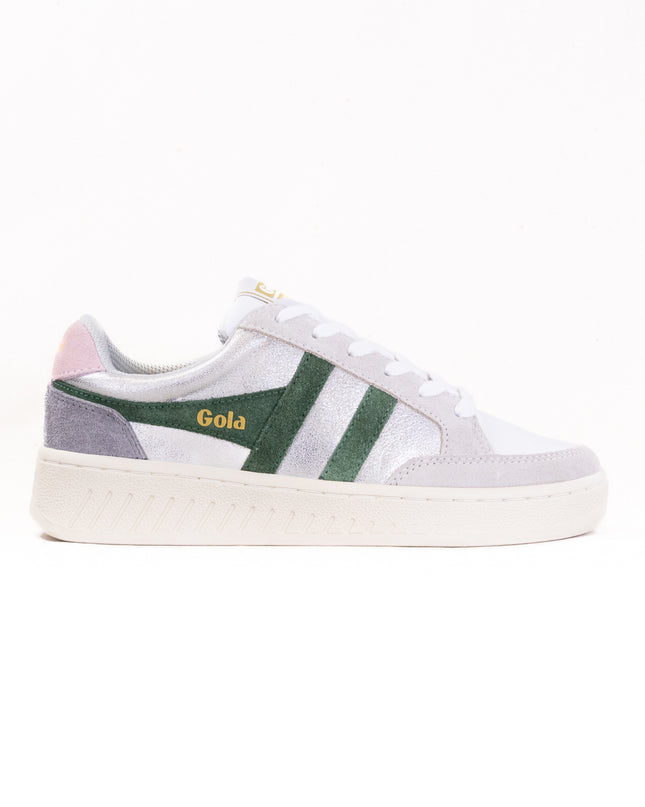 Gola Classics Superslam Blaze Sneakers (Women's) - Silver/Evergreen/Chalk/Pink