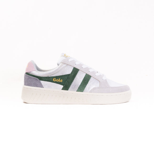 Gola Classics Superslam Blaze Sneakers (Women's) - Silver/Evergreen/Chalk/Pink