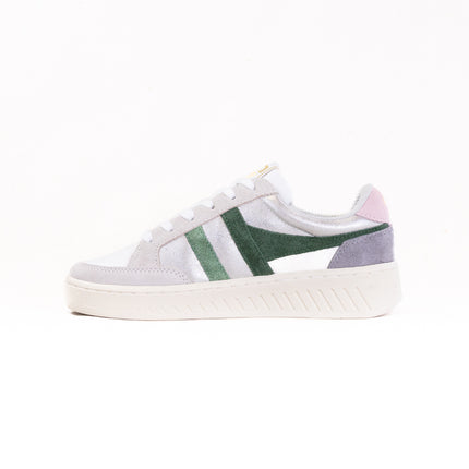 Gola Classics Superslam Blaze Sneakers (Women's) - Silver/Evergreen/Chalk/Pink