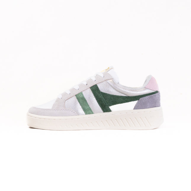 Gola Classics Superslam Blaze Sneakers (Women's) - Silver/Evergreen/Chalk/Pink