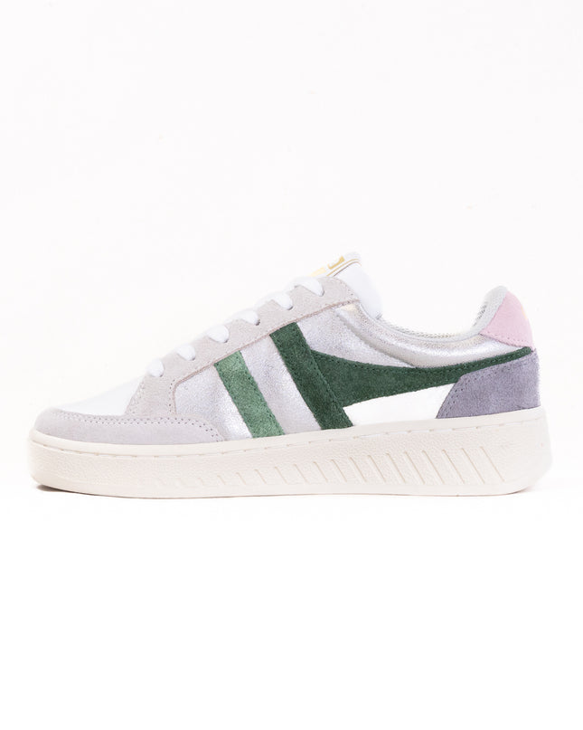 Gola Classics Superslam Blaze Sneakers (Women's) - Silver/Evergreen/Chalk/Pink
